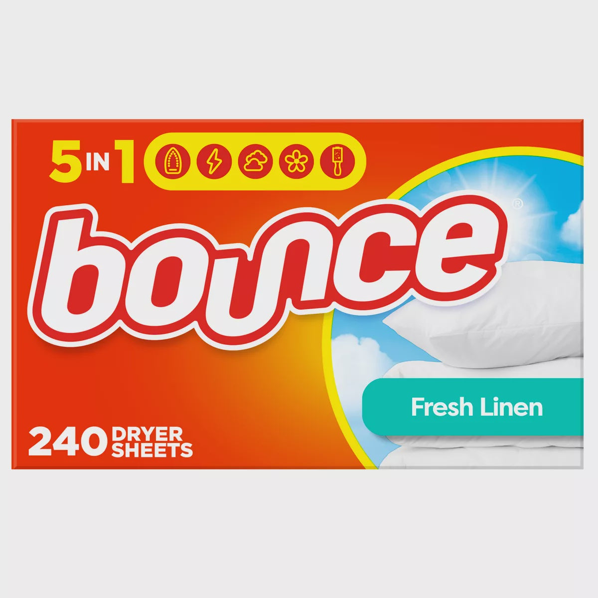 Bounce Fresh Linen Fabric Softener Dryer Sheets 240 ct