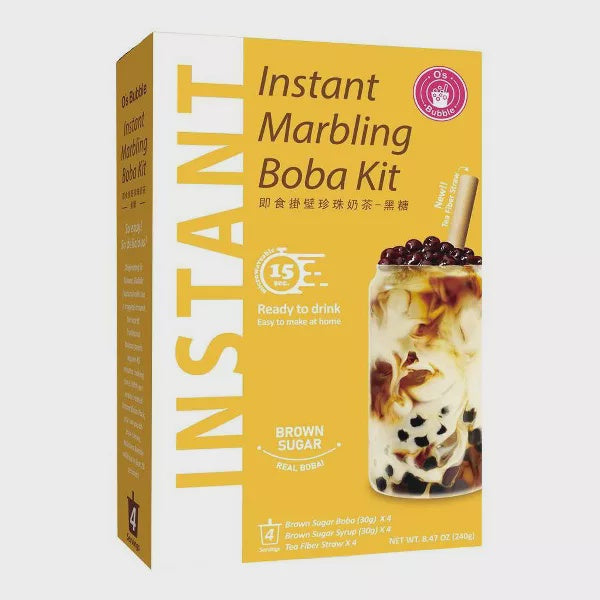 *O's Bubble Instant Marbling Brown Sugar Boba Tea Kit