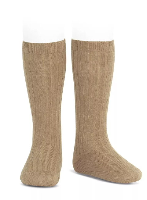 CONDOR WIDE RIBBED COTTON KNEE-HIGH SOCKS 2016-2