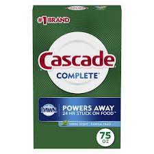 Cascade Complete Powder Dishwasher Detergent Fresh Scent 75oz