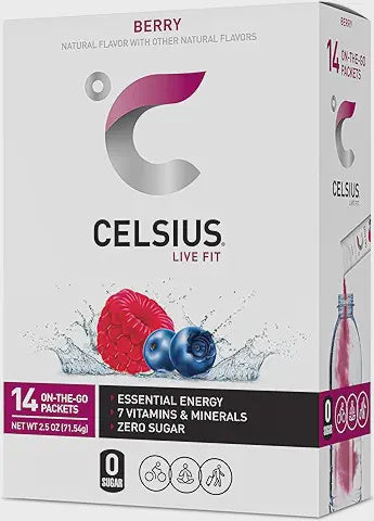 Celsius Berry On-the-Go Powder Packets 14pk