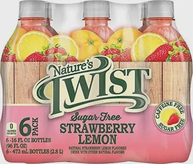 Nature's Twist Strawberry Lemonade Sugar Free 6 ct