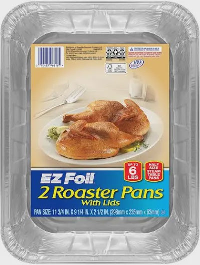 EZ Foil Roaster Pan 2 ct