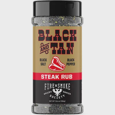 Fire & Smoke Black and Tan Steak Rub 13.6 oz