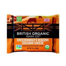 British Organic Cheesemaker's Reserve Cheddar Cheese 7oz