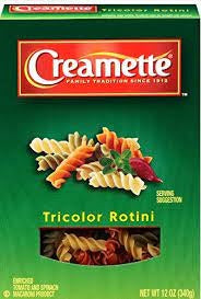 Creamette Tricolor Rotini 12oz