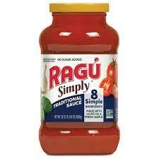 Ragu Simply Traditional Pasta Sauce 24oz