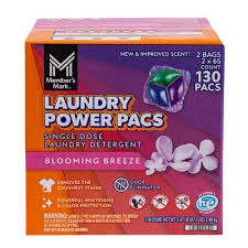 Member's Mark Blooming Breeze Laundry Power Pacs 130 ct