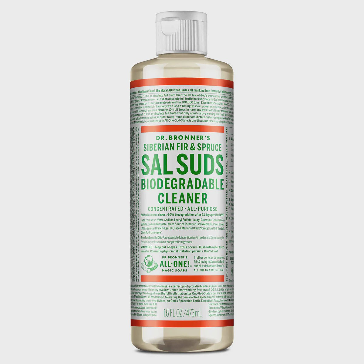 Dr Bronner's Sal Suds Biodegradable Cleaner 16 oz