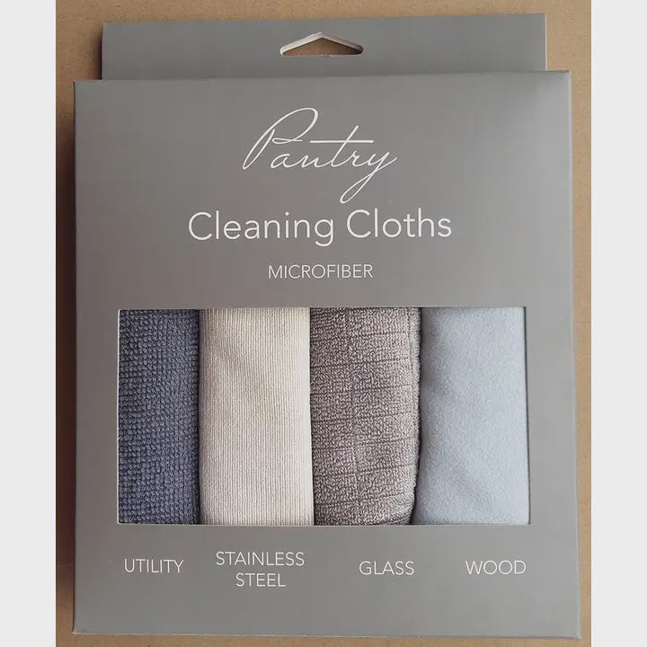 Mixed Microfiber Cleaning Cloths  Set of 4