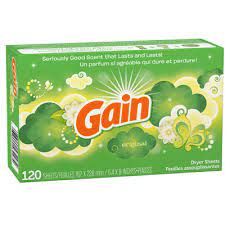 GAIN DRYER SHEETS/120 CT