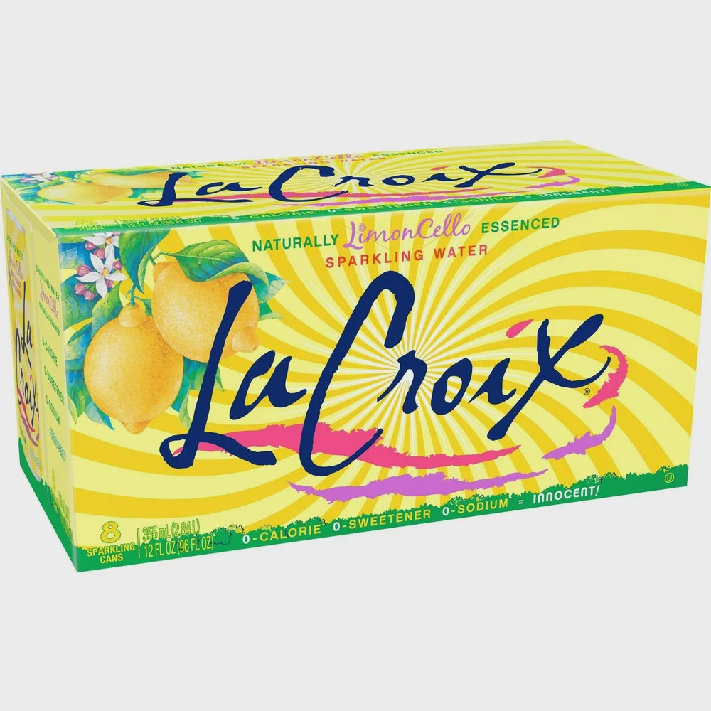 LaCroix Sparkling Water Limoncello 12oz 8pk