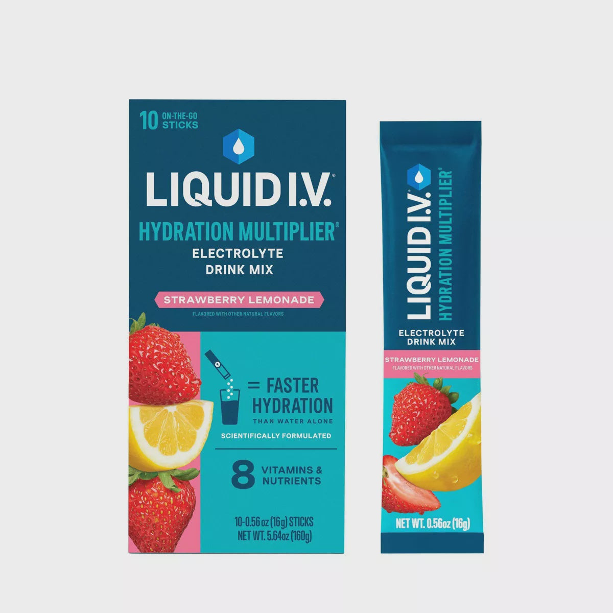 Liquid I.V. Hydration Multiplier Strawberry Lemonade 10pk