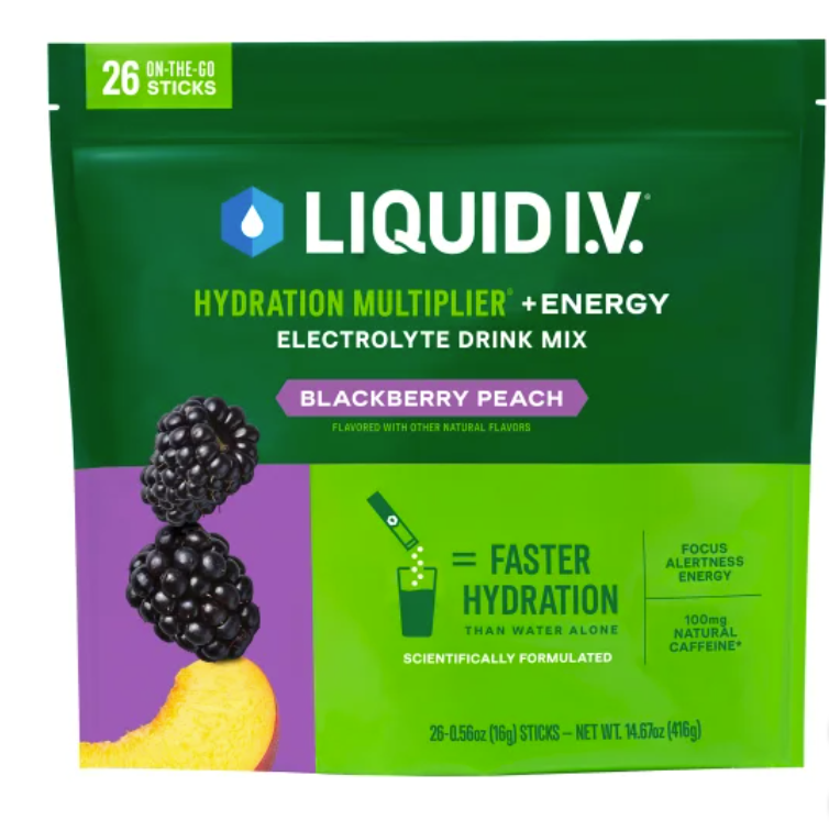 Liquid IV Hydration Multiplier Blackberry Peach 26 pk