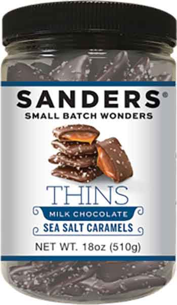 Sanders Milk Chocolate Sea Salt Caramels 18oz