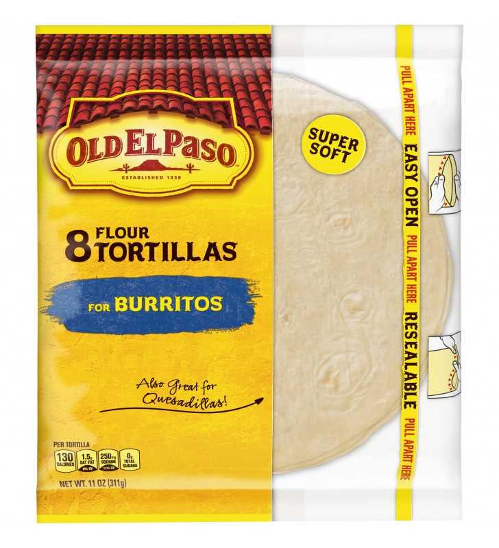 Old El Paso Flour Tortillas Burrito Size 8 ct