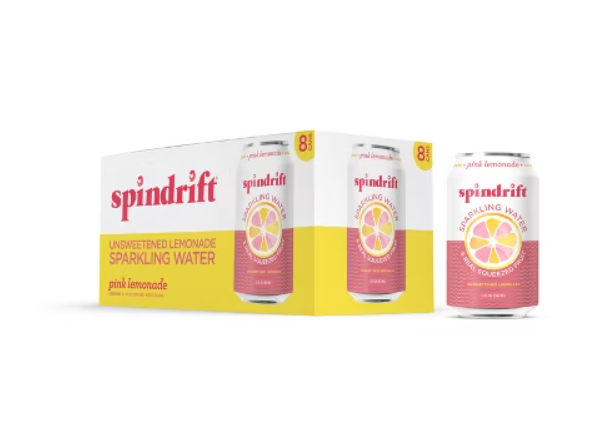 Spindrift Pink Lemonade Sparkling Water 8pk