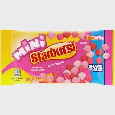 Starburst Minis Fave Reds Share Size 3.5 oz