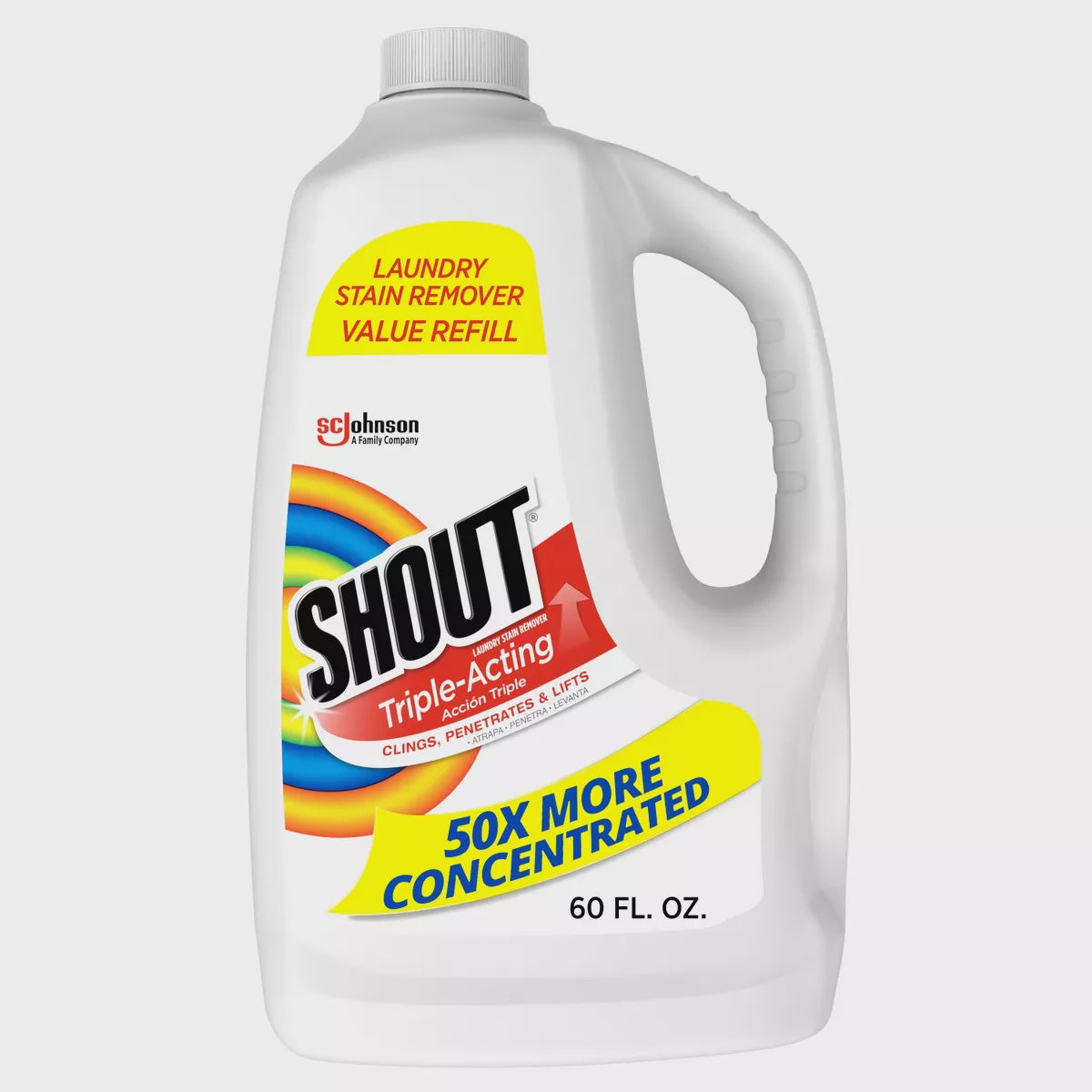 Shout Triple Acting Laundry Stain Remover Refill 60 oz