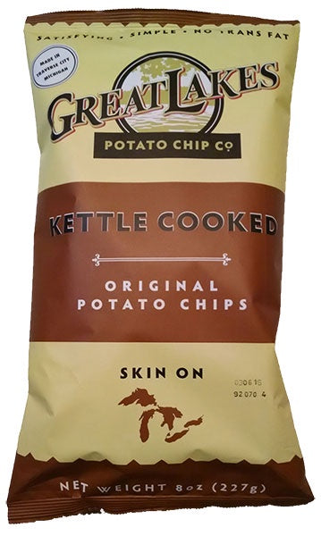 Great Lakes Kettle Cooked Skin On Potato Chips 8oz