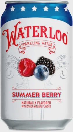 Waterloo Summer Berry Sparkling Water 12oz Can