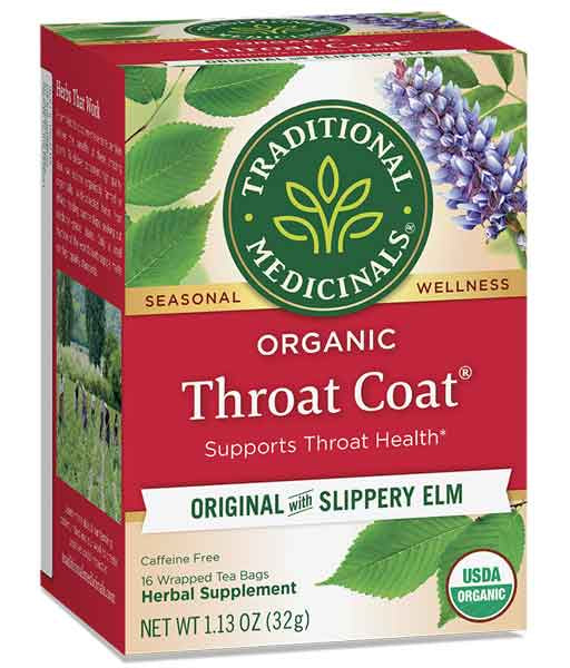 Traditional Medicinals Throat Coat Tea 16ct Box