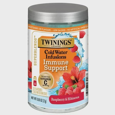 Twinings Cold Infused Immune Support Raspberry & Hibiscus 18ct