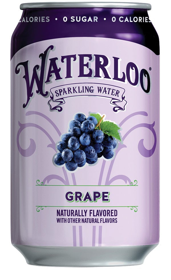 Waterloo Grape Sparkling Water 12oz Can