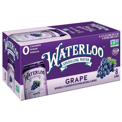 Waterloo Sparkling Water Grape 8pk