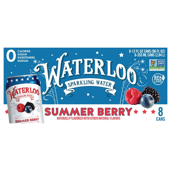 Waterloo Sparkling Water Summer Berry 8pk