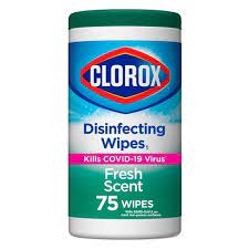 Clorox Fresh Scent Disinfecting Wipes, 75 Ct