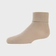 MeMoi Triple Roll Unisex Kids Sock Tan Size 4