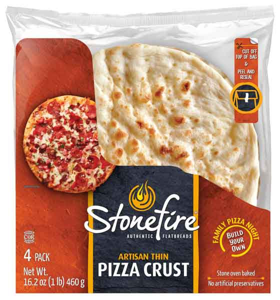 Stonefire Artisan Thin Pizza Crust 8.5" 4 count