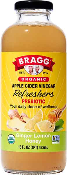 Bragg Apple Cider Vinegar Drink Honey Ginger Lemon 16 oz