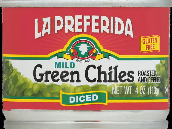 La Preferida Mild Green Chiles Diced 4oz