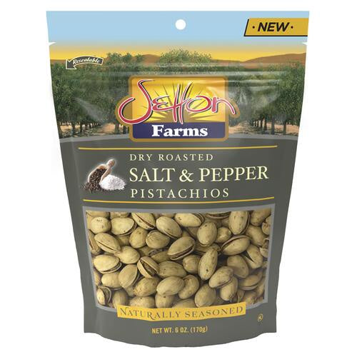 Setton Farms Salt & Pepper Dry Roasted Pistachios in Shell 6 oz