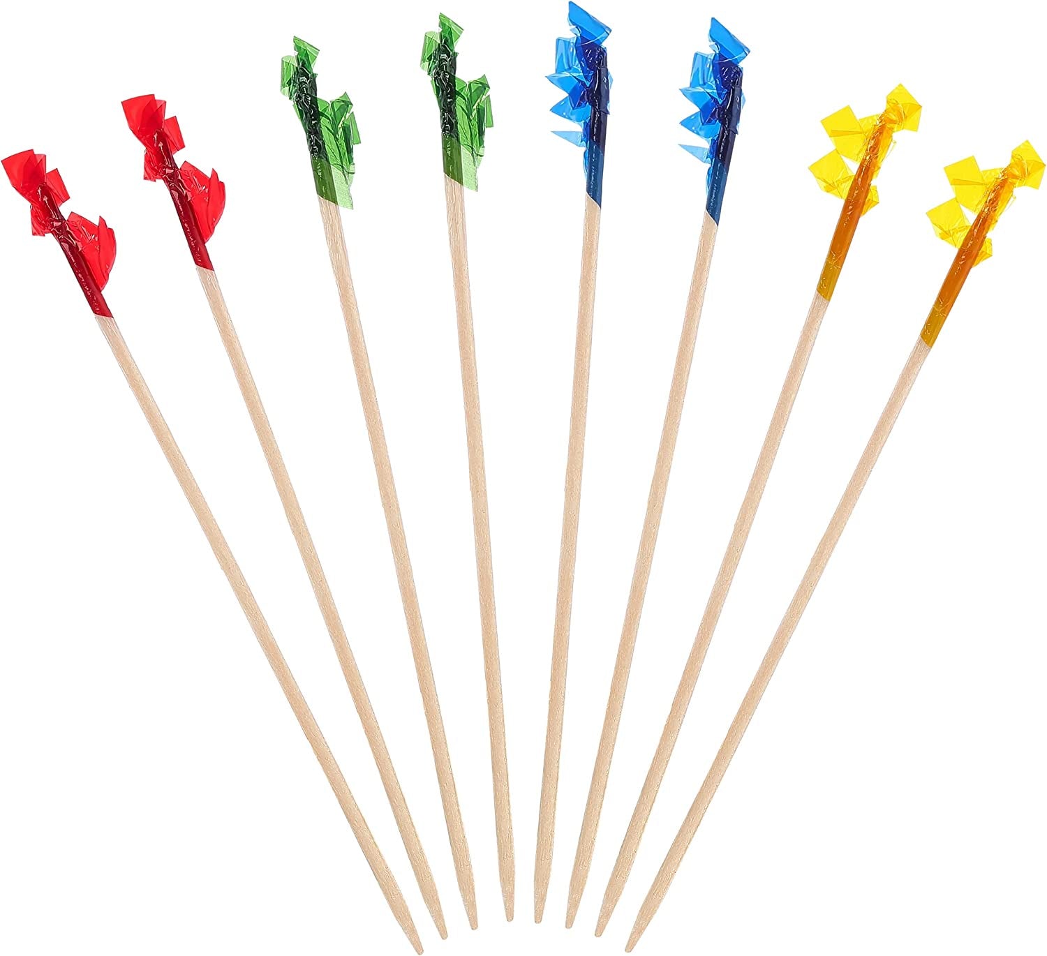 4 inch wood frill toothpicks, 100 count