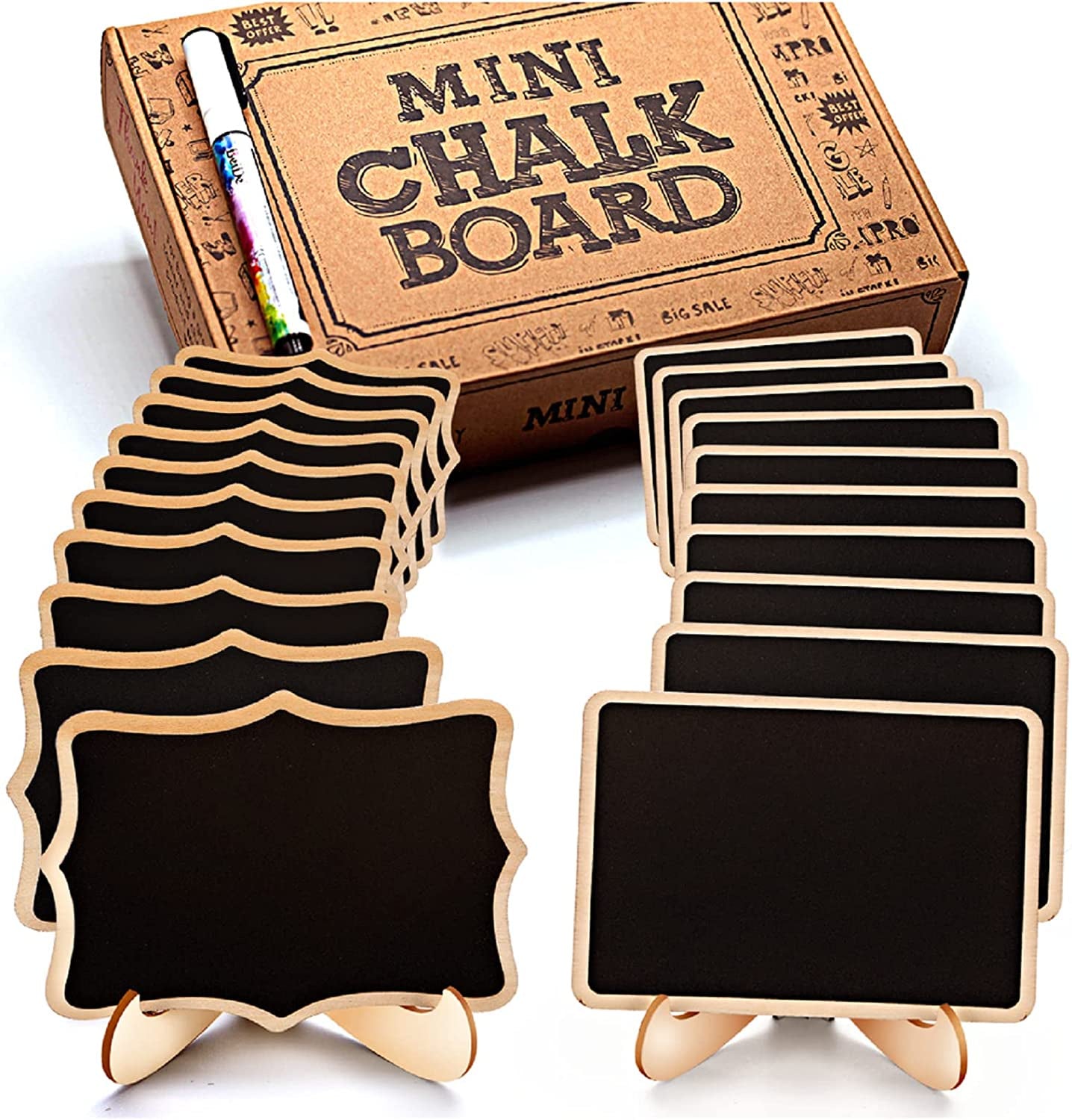 Mini Chalkboard Signs, 20 Count