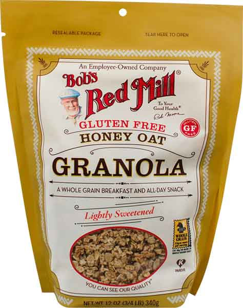 Bob's Red Mill GF Honey Oat Lightly Sweetened Granola 12 oz