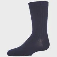 MeMoi Essential Boys Ribbed Socks Navy Size 8