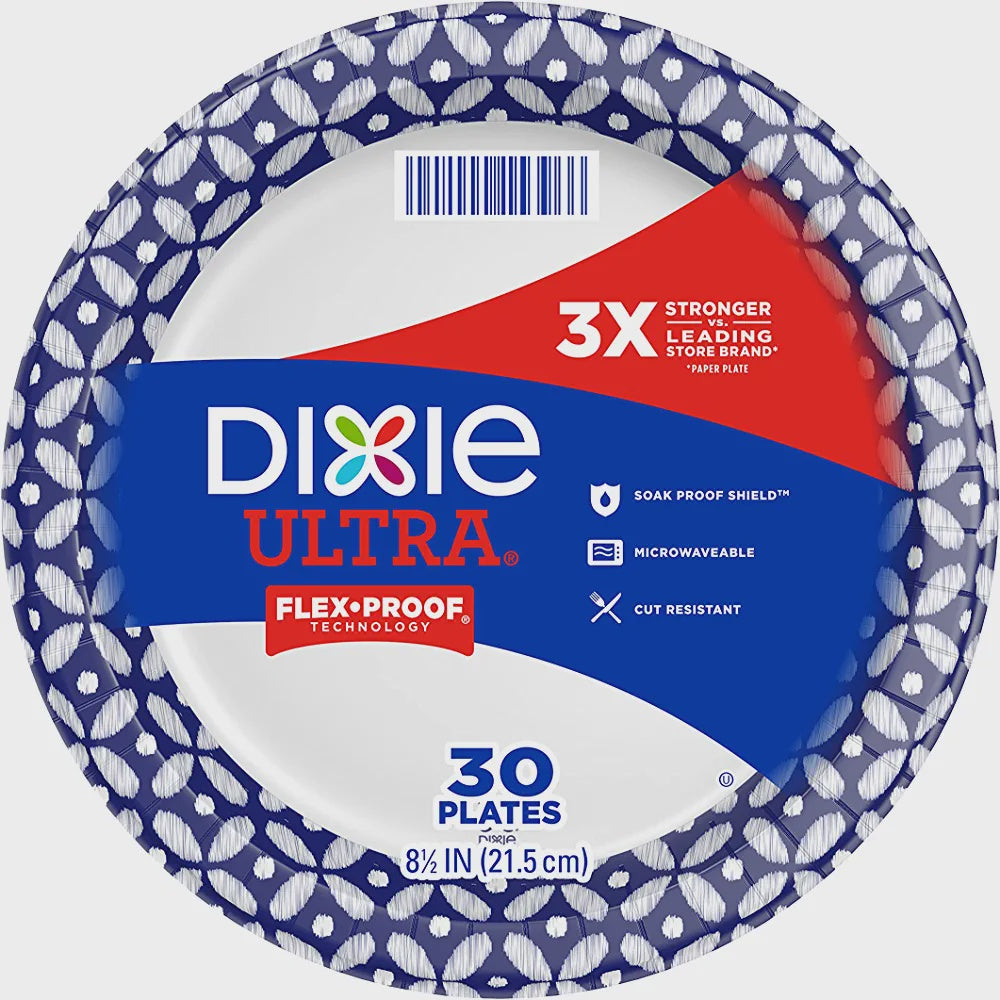 *Dixie 8.5" Plates 30 ct