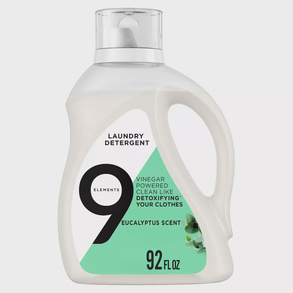 9 Elements Eucalyptus Laundry Detergent 92 oz