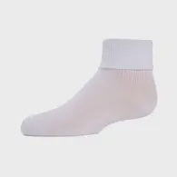 MeMoi Triple Roll Unisex Kids Sock White Size 4