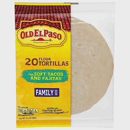 Old El Paso Flour Tortillas 6" Taco Size Family Pack