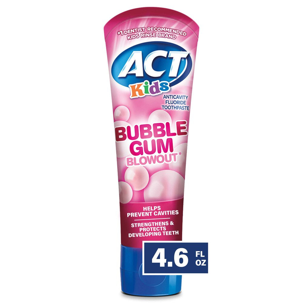 Act Kid's Bubblegum Toothpaste 4.6 oz