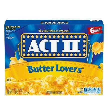 Act II Butter Lover Popcorn 6pk