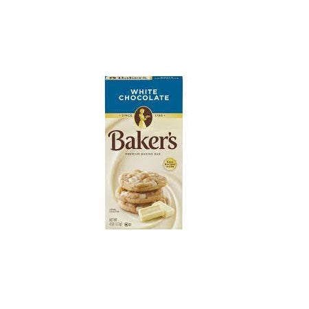 Bakers Premium White Chocolate Bar 4oz