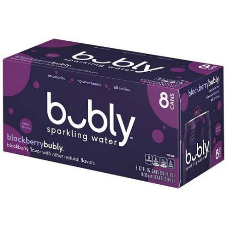 Bubly Blackberry Sparkling Water 8 ct