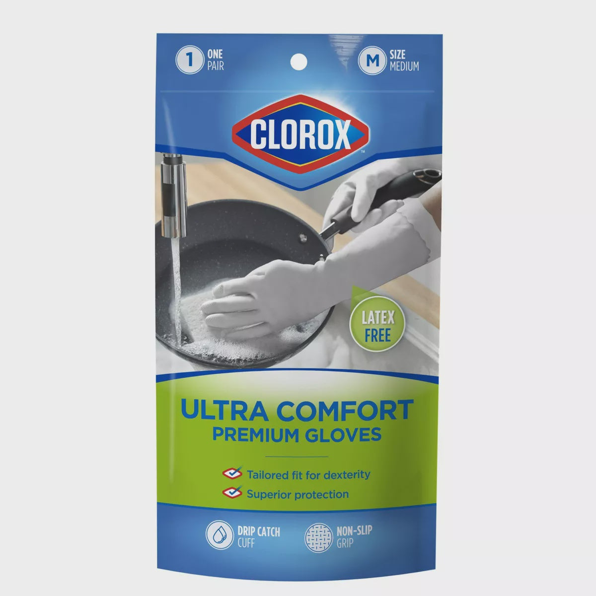 Clorox Premium Glove Medium 1 ct