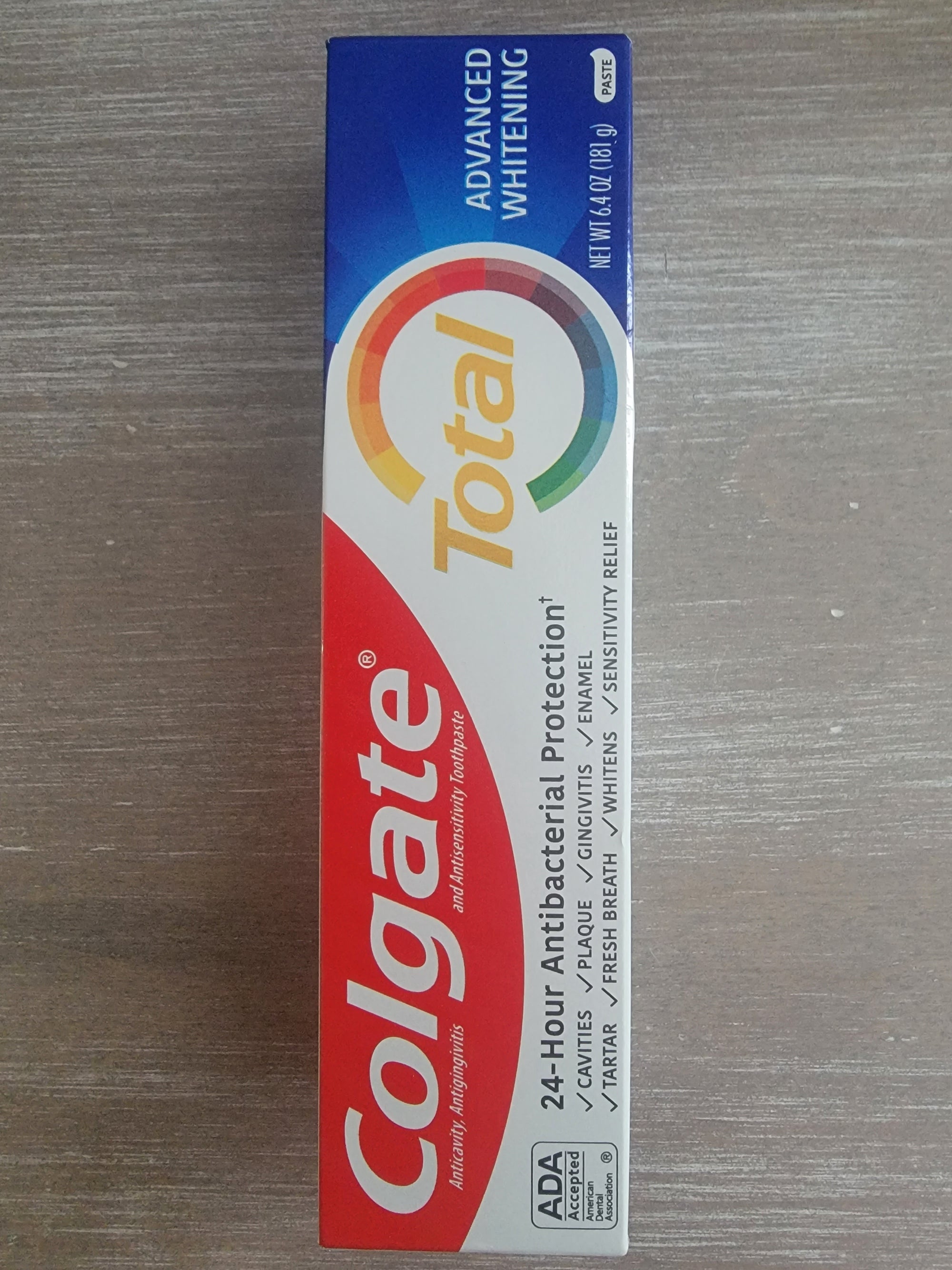 Colgate Total SF Whole Mouth Health Advanced Whitening Paste 6.4oz